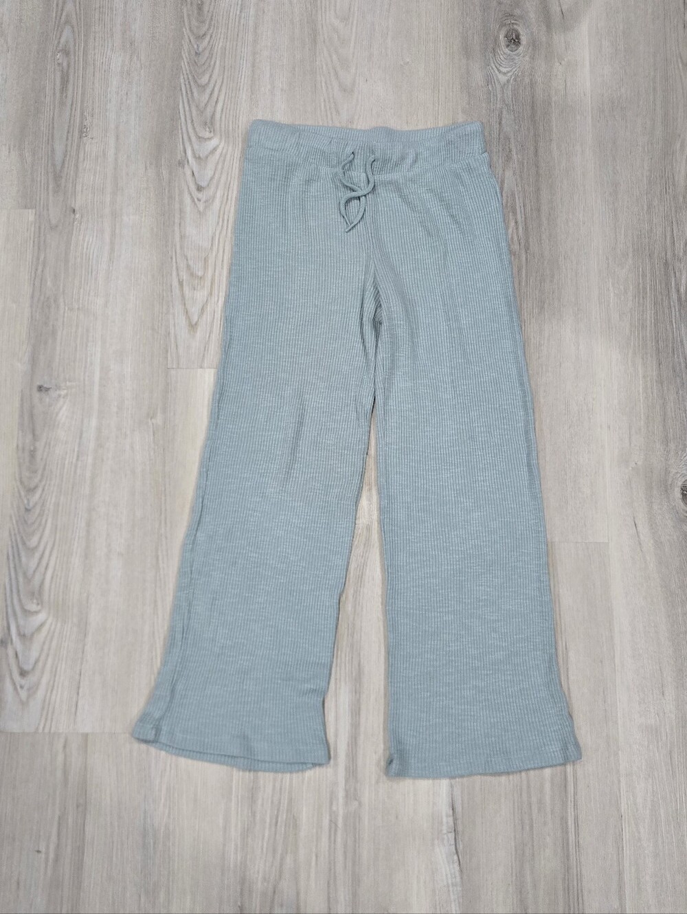 Old Navy Girls Ribbed Greenish Blue Pants Size L